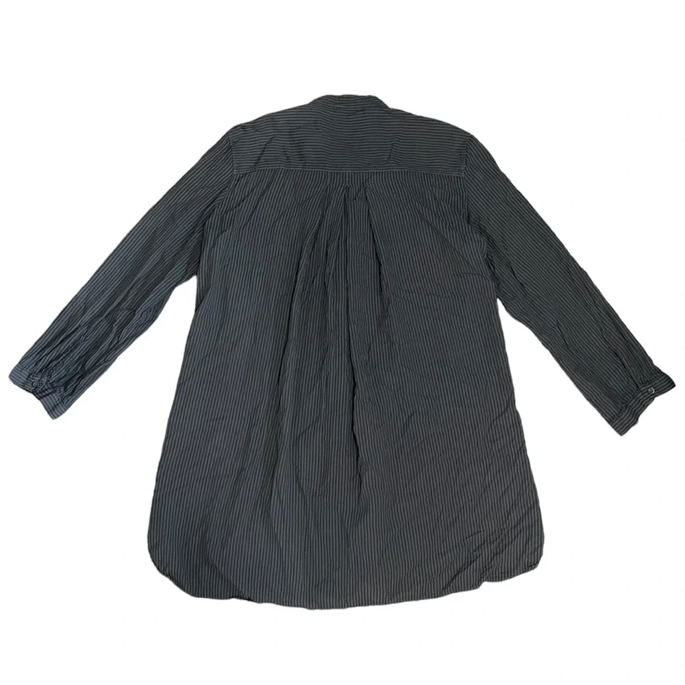 OSKA | Grey Oversized Long Sleeve Button Down Tunic Top - Picture 3 of 13